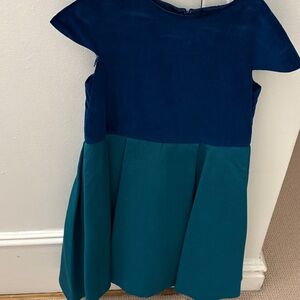 Jacadi Navy and Teal Kids Dress